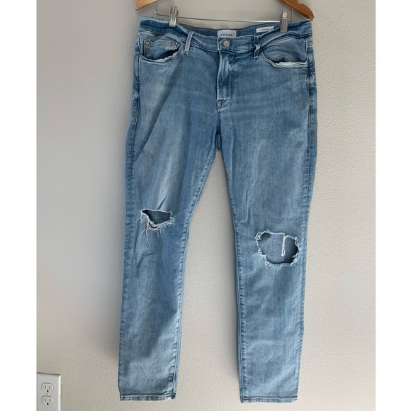 FRAME L'Homme Skinny In Baytown‎ Rips - Picture 1 of 10